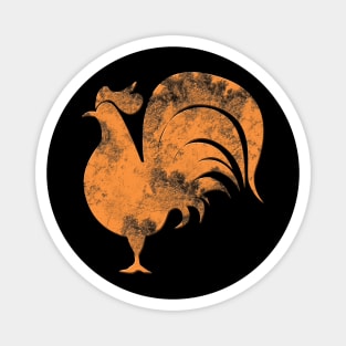 Retro Rooster Magnet